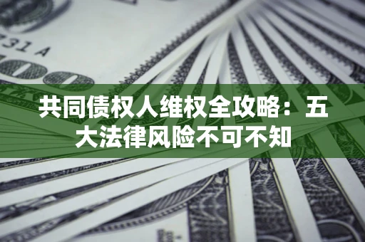 北京共同债权人维权全攻略：五大法律风险不可不知