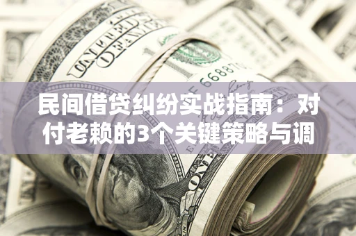 北京民间借贷纠纷实战指南：对付老赖的3个关键策略与调解盲区解析