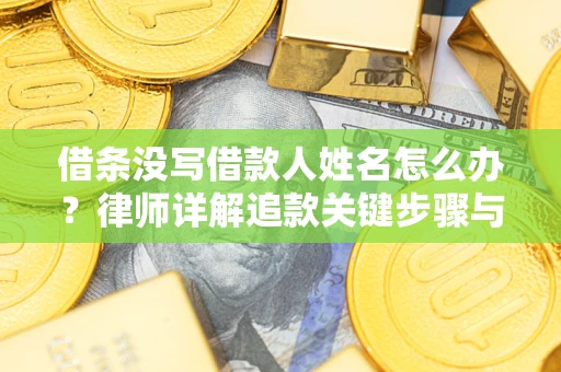 北京借条没写借款人姓名怎么办？律师详解追款关键步骤与证据链构建