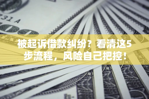 北京被起诉借款纠纷？看清这5步流程，风险自己把控！