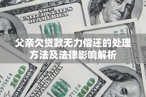 北京父亲欠贷款无力偿还的处理方法及法律影响解析