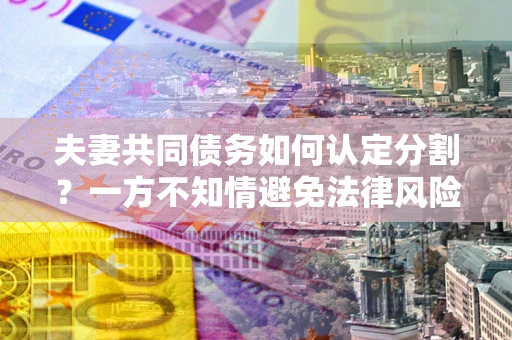 北京夫妻共同债务如何认定分割？一方不知情避免法律风险必看！